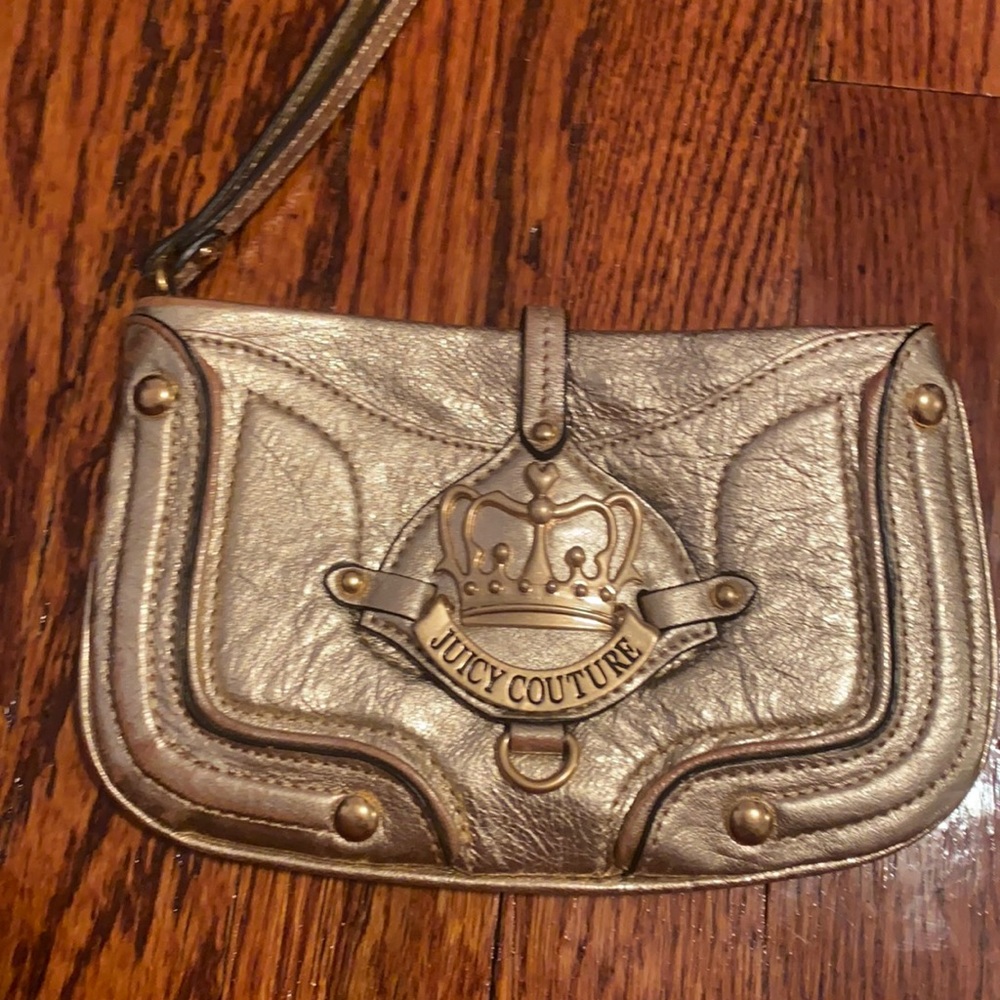 Gold Juicy Couture Wristlet